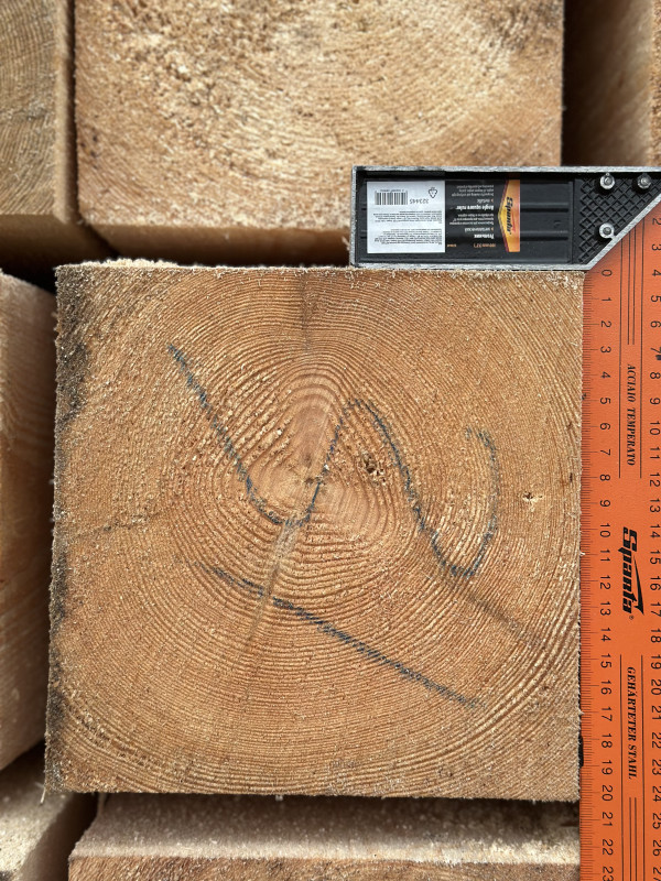 Брус обрезной 200х200х6000, ГОСТ. 1сорт. Естественная влажность