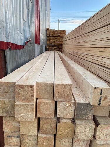 Брус обрезной 200х200х6000, ГОСТ. 1сорт. Естественная влажность