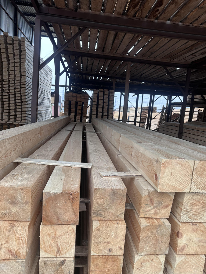 Брус строганный сухой 190х190х6000мм. Сосна. Камерной сушки 15-18%