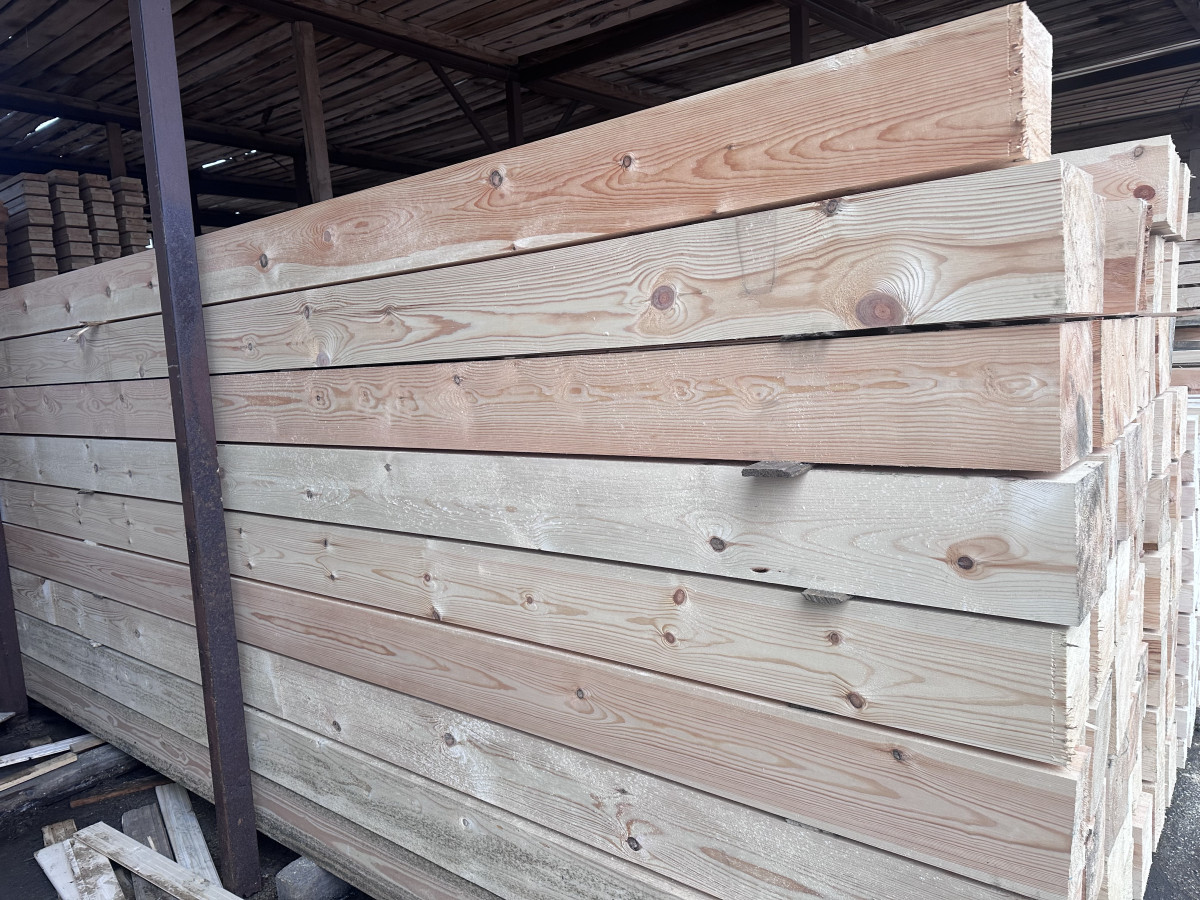 Брус строганный сухой 190х190х6000мм. Сосна. Камерной сушки 15-18%