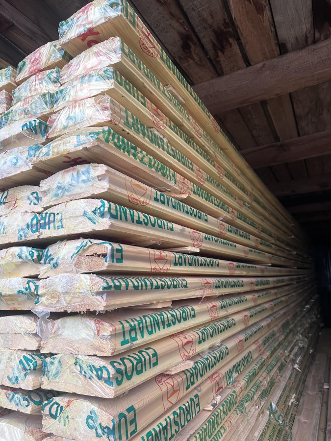 Блок хаус 35х185х6000 мм. Класс АВ, Сосна