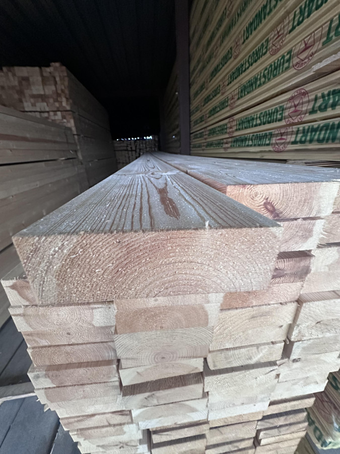 Доска строганная 45х140х6000мм. Сухая камерной сушки. Влажность 12-14%