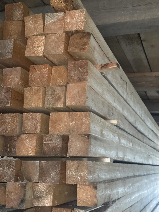 Доска обрезная 100х100х6000мм. Естественной влажности. Сосна, ель. ГОСТ