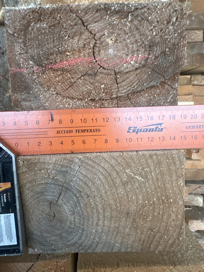 Брус обрезной 100х150х6000мм, Естественной влажности. Сосна, ель. ГОСТ